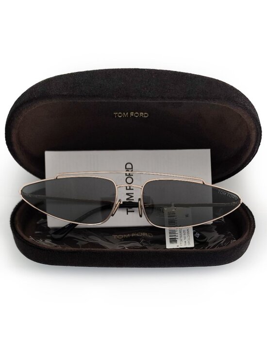 TOM FORD Cam TF979 28A Women\'s 65mm Cat Eye Sunglasses Rose Gold / Smoke - Italy main image 5